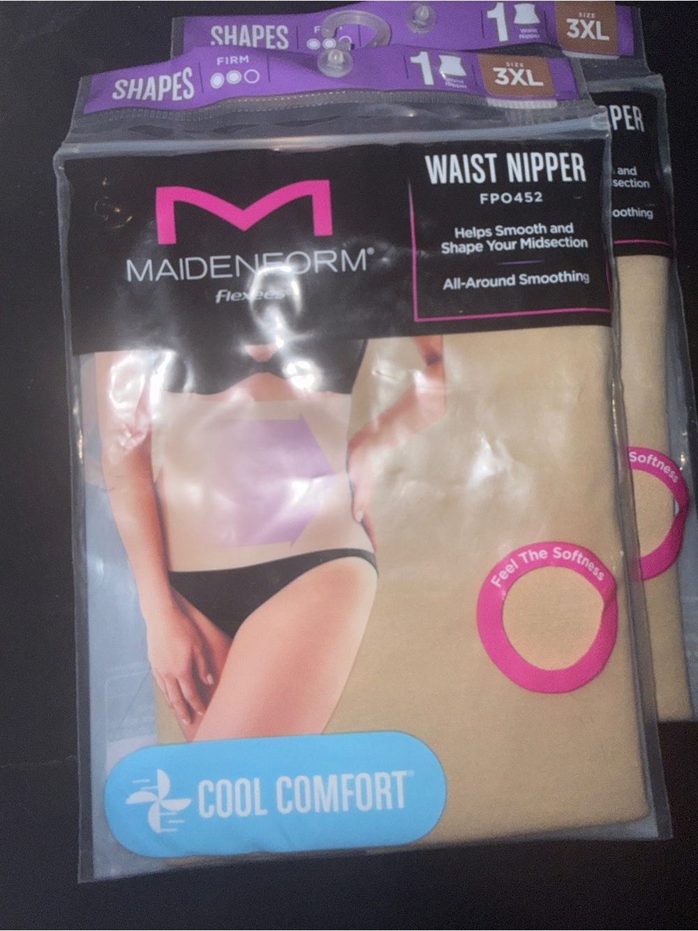 Maidenform Waist Nipper Beige and Black